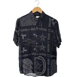 Ksubi Short-Sleeve Washed Super Nature Shirt Size S